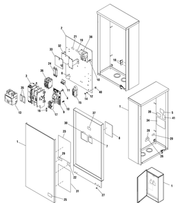 Transfer Switch - Hinged Enclosure Diagram and Parts List for 071070-00  Briggs and Stratton Generator
